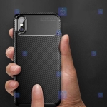 قاب گوشی Apple iPhone Xs مدل Auto Focus Fiber Carbon