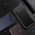 قاب گوشی Apple iPhone Xs مدل Auto Focus Fiber Carbon