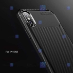قاب گوشی Apple iPhone Xs مدل Auto Focus Fiber Carbon