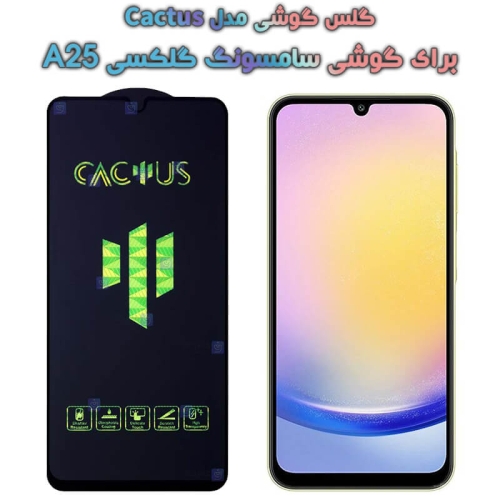 گلس گوشی Samsung Galaxy A25 مدل Cactus