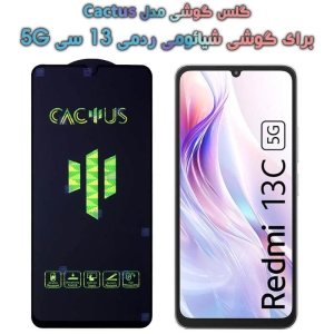 گلس گوشی Xiaomi Redmi 13C 5G مدل Cactus