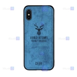 قاب پارچه ای Apple iPhone Xs مدل گوزنی