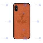 قاب پارچه ای Apple iPhone Xs مدل گوزنی