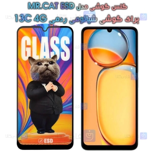 گلس گوشی Xiaomi Redmi 13C 4G مدل MR.CAT ESD