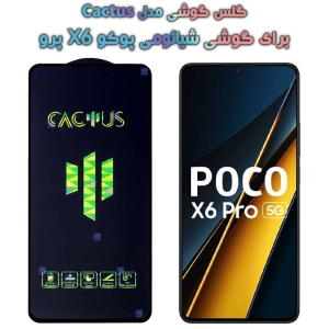 گلس گوشی Xiaomi Poco X6 Pro مدل Cactus