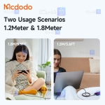 کابل لایتنینگ مک دودو مدل CA-2080 با توان 100 وات طول 1.2 متر