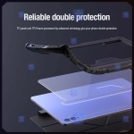 کیف محافظ لنزدار نیلکین Samsung Galaxy Tab S9 FE Plus مدل Bumper Leather Pro