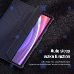 کیف محافظ لنزدار نیلکین Samsung Galaxy Tab S9 FE Plus مدل Bumper Leather Pro