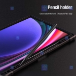 کیف محافظ لنزدار نیلکین Samsung Galaxy Tab S9 FE Plus مدل Bumper Leather Pro