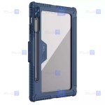کیف محافظ لنزدار نیلکین Samsung Galaxy Tab S9 FE Plus مدل Bumper Leather Pro