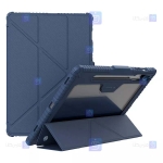 کیف محافظ لنزدار نیلکین Samsung Galaxy Tab S9 FE Plus مدل Bumper Leather Pro