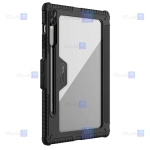 کیف محافظ لنزدار نیلکین Samsung Galaxy Tab S9 FE Plus مدل Bumper Leather Pro