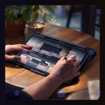 کیف محافظ لنزدار نیلکین Samsung Galaxy Tab S9 FE Plus مدل Bumper Leather Pro