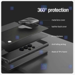 قاب چرمی مگنتی نیلکین Samsung Galaxy S24 مدل Camshield Prop Leather Magnetic
