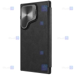 کیف چرمی استندی نیلکین Samsung Galaxy S24 مدل Qin Prop