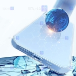 قاب گوشی Apple iPhone 15 Pro Max مدل پشت کریستالی محافظ لنزدار