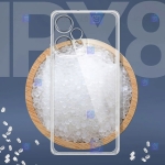 قاب گوشی Xiaomi Redmi Note 12 Turbo مدل پشت کریستالی محافظ لنزدار