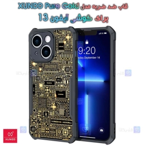 قاب ضد ضربه رینگی Apple iPhone 13 مدل XUNDD Pure Gold