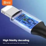 کابل AUX به لایتنینگ بیوا مدل Biva AUX-08L