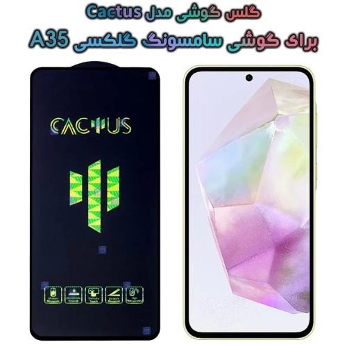 گلس گوشی Samsung Galaxy A35 مدل Cactus