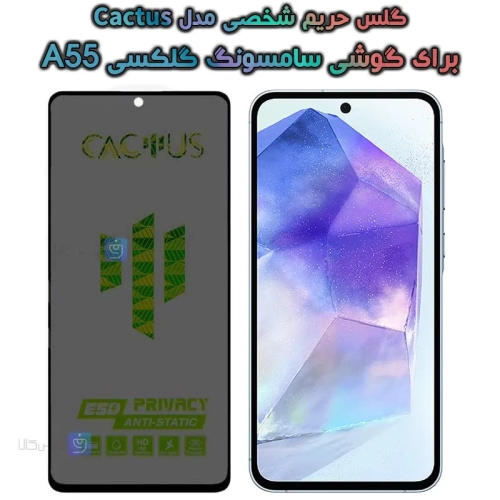 گلس حریم شخصی سامسونگ گلکسی A55 برند Cactus