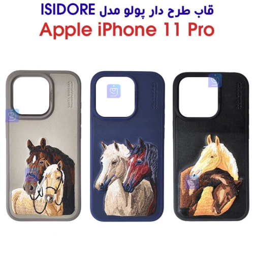 قاب طرح دار آیفون 11 پرو مدل Polo Isidore Series