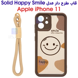 قاب طرح دار آیفون 11 مدل Solid Happy Smile