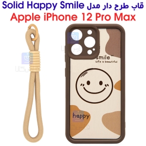 قاب طرح دار آیفون 12 پرو مکس مدل Solid Happy Smile