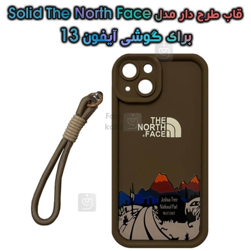 قاب طرح دار آیفون 13 مدل Solid The North Face
