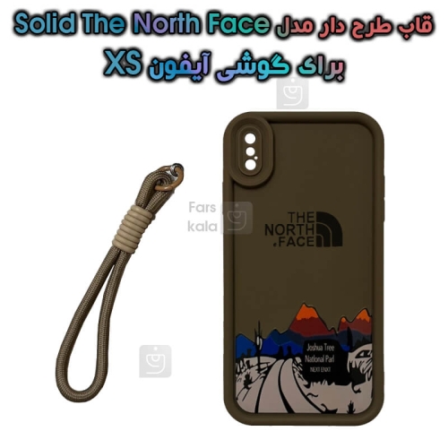 قاب طرح دار آیفون XS مدل Solid The North Face
