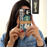 قاب آینه ای آیفون XS مدل STARBUCKS