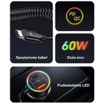 شارژر فندکی 60 وات یوسامز مدل US-CC167
