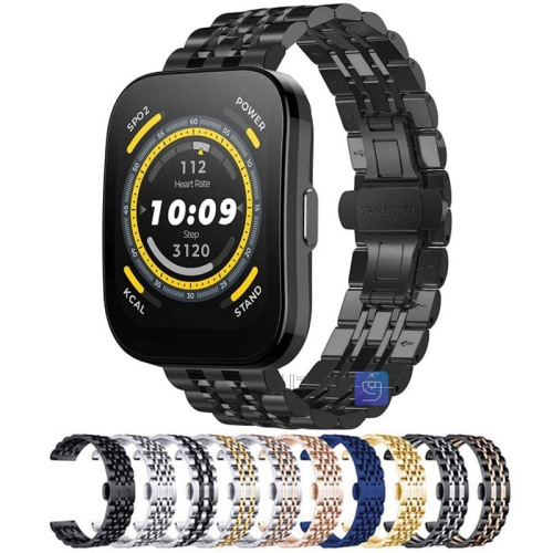 بند استیل ساعت میبرو واچ Amazfit Bip 5 مدل 7Bead