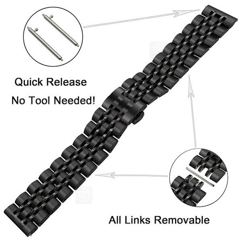بند استیل ساعت سامسونگ گلکسی واچ 4 مدل 7Bead