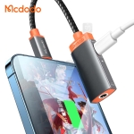 تبدیل لایتنینگ به جک 3.5 میلیمتری AUX + پورت لایتنینگ مک دودو مدل CA-6710
