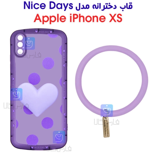 قاب دخترانه آیفون Xs مدل Nice Day