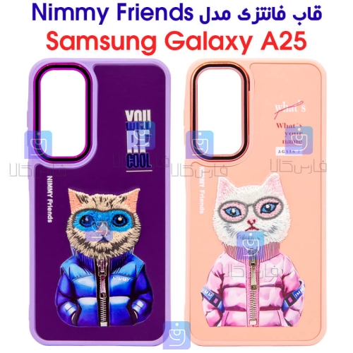 قاب دخترانه سامسونگ گلکسی A25 مدل Nimmy Cat