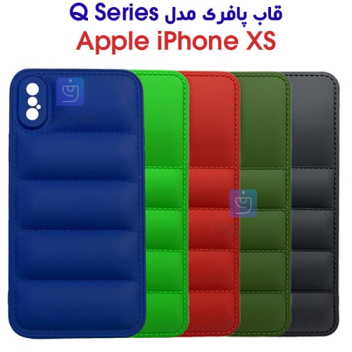 قاب پافری آیفون XS مدل Q Series