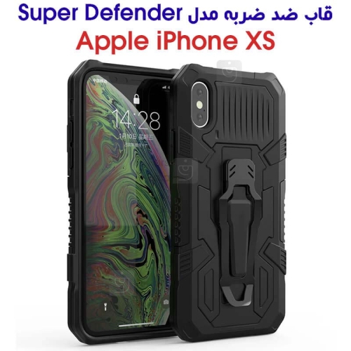 قاب ضد ضربه آیفون Xs مدل Super Defender