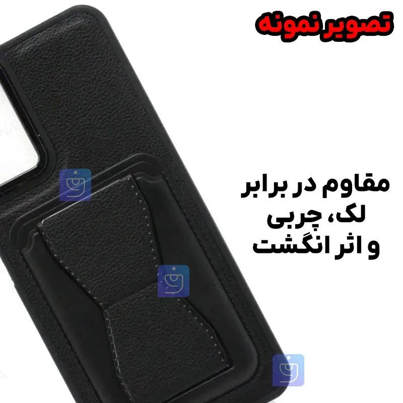 قاب چرمی استندی جاکارتی دار گوشی شیائومی پوکو C65