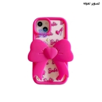 قاب دخترانه گوشی آیفون 14 پرو مدل پاپیون باربی