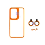 قاب گوشی سامسونگ S23 FE مدل لنز استندی همراه با محافظ لنز رینگی