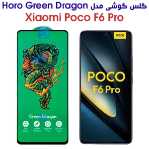 گلس گوشی Poco F6 Pro مدل HORO Green Dragon