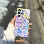 قاب دخترانه گوشی A13 4G مدل گل های یخی هفت رنگ