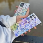 قاب دخترانه گوشی A13 4G مدل گل های یخی هفت رنگ