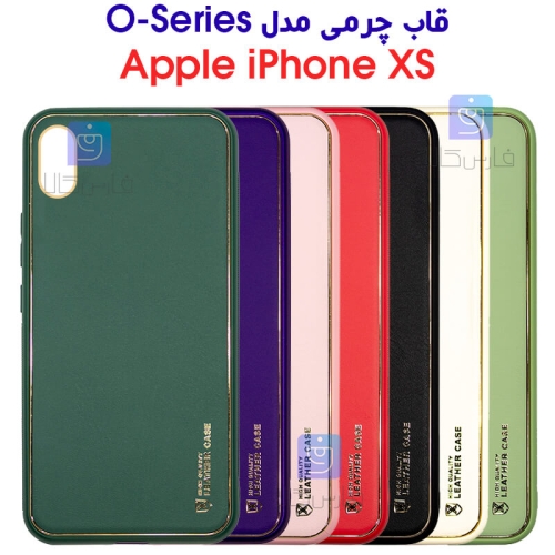 قاب چرمی گوشی آیفون XS مدل O-Series