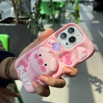 قاب فانتزی گوشی آیفون 15 پرو مکس مدل Piggy
