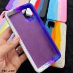 قاب سیلیکونی A02s طرح بافت رنگین کمانی