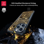 قاب ضد ضربه آیفون 15 پرو مکس مدل XUNDD Pure Gold