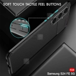قاب گوشی S24 FE مدل Auto Focus Fiber Carbon